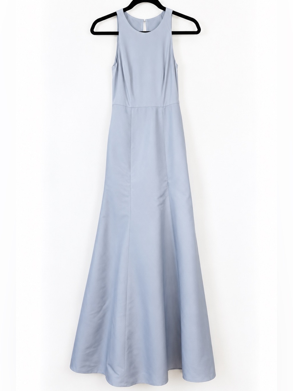 NWT Alfred Sung Platinum Light Blue Formal Gown – Size 8